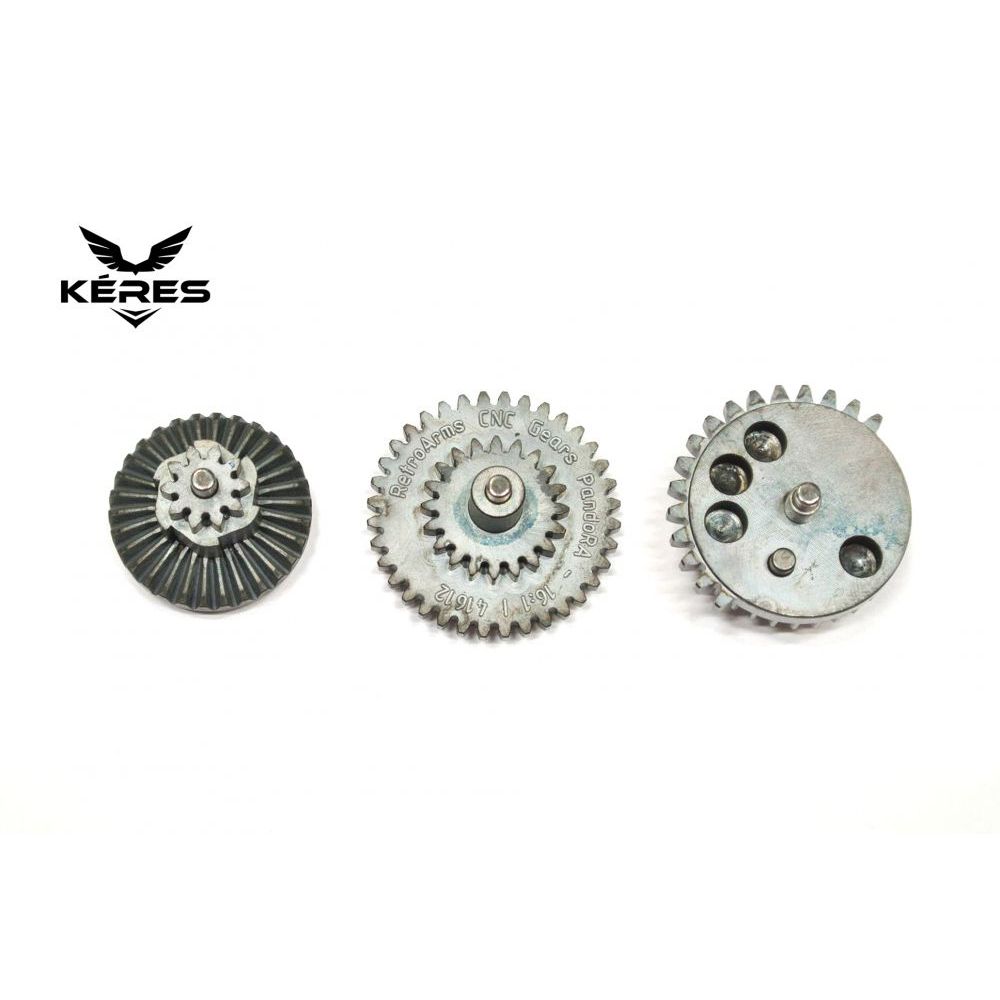 CNC set ozubených kol 16:1 3mm osičky PandoRA - Retro Arms