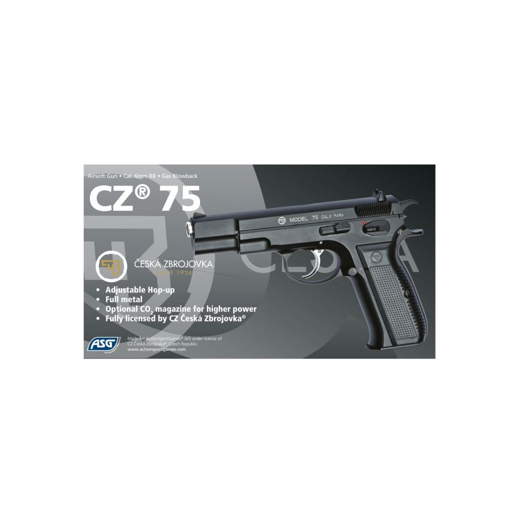CZ 75 GBB plynová pistole  - ASG