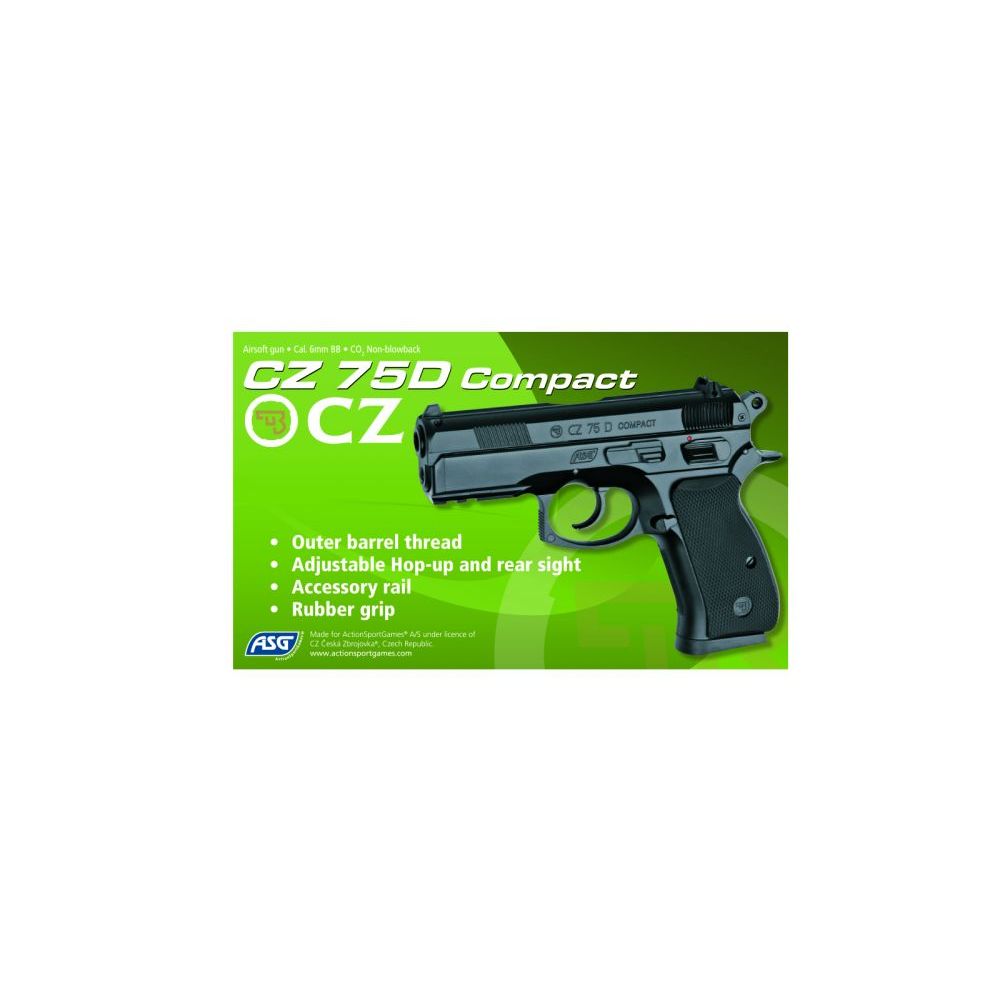 CZ 75D Compact GNB - CO2 - plynová pistole - ASG