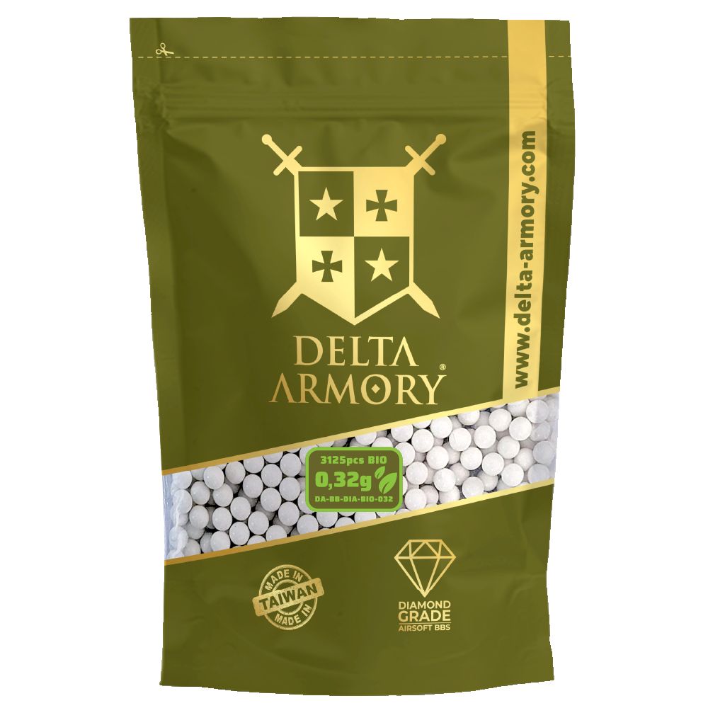 Kuličky BIO Diamond 0.32g/3120ks - 1Kg - Delta Armory