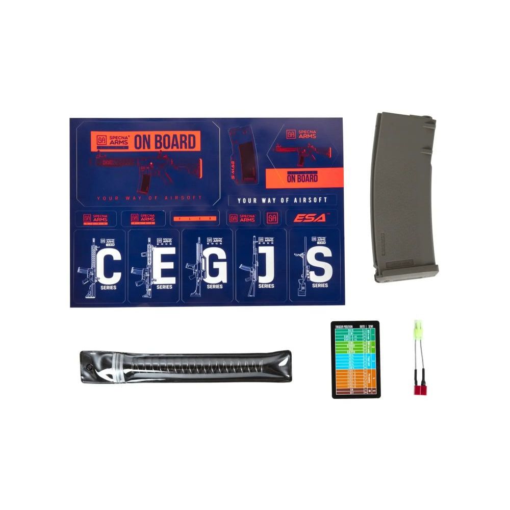 M4 M-LOK SA-F05-RL FLEX™ HAL ETU™ Light Ops/ New Receiver - olivová  - Specna Arms