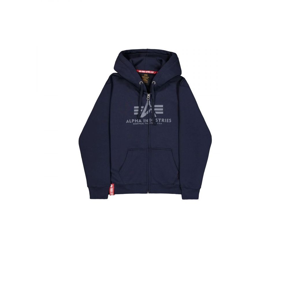 Mikina Basic Big Logo Zip Hoodie - Alpha Industries