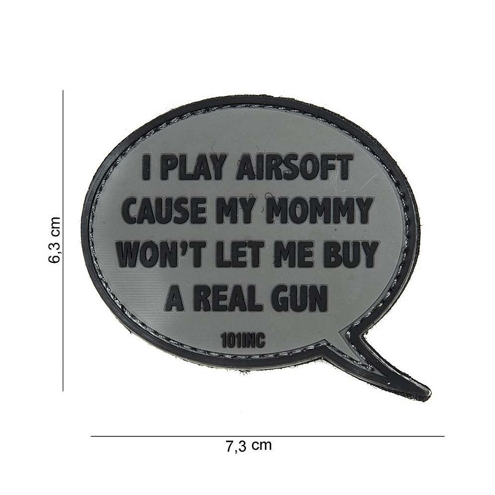 Nášivka PVC I Play Airsoft - 101. INC