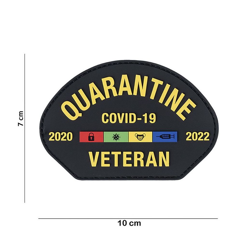 Nášivka PVC Quarantine Veteran Covid-19  - 101. INC
