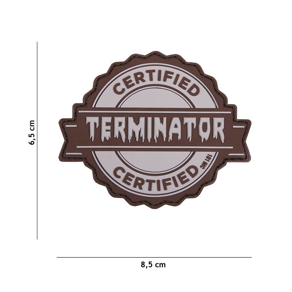 Nášivka PVC Terminator - šedá - 101. INC
