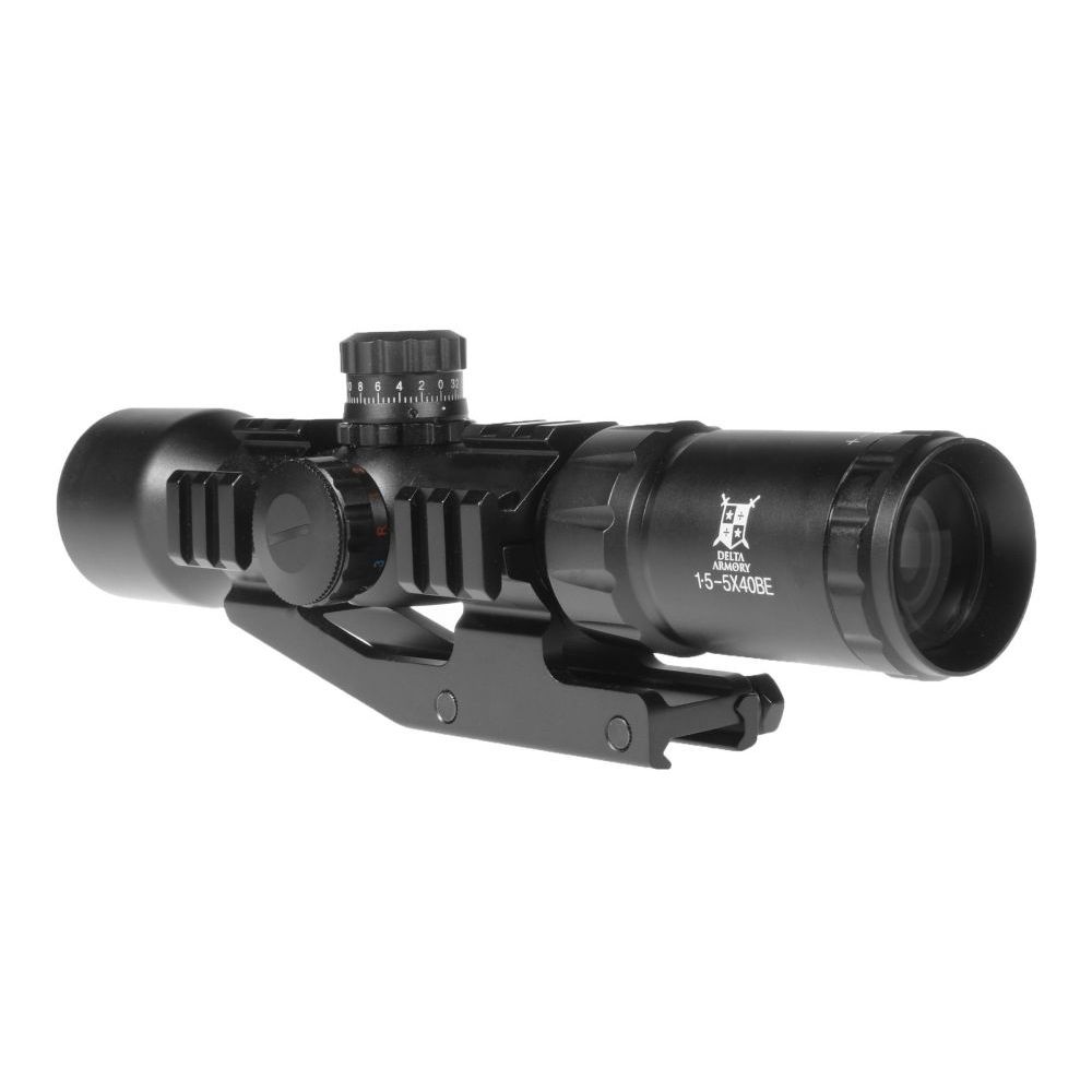 Optika 1,5-5x40BE s podsvíceným křížem (3 barvy) - Delta Armory 