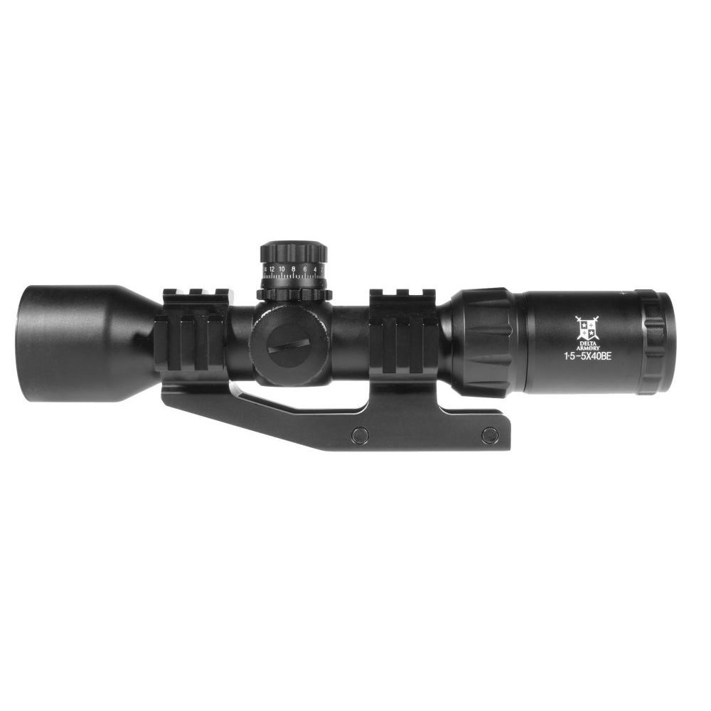 Optika 1,5-5x40BE s podsvíceným křížem (3 barvy) - Delta Armory 