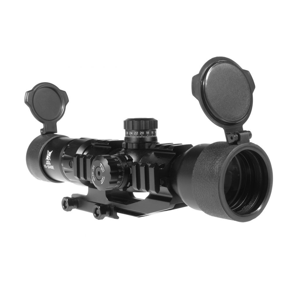 Optika 1,5-5x40BE s podsvíceným křížem (3 barvy) - Delta Armory 