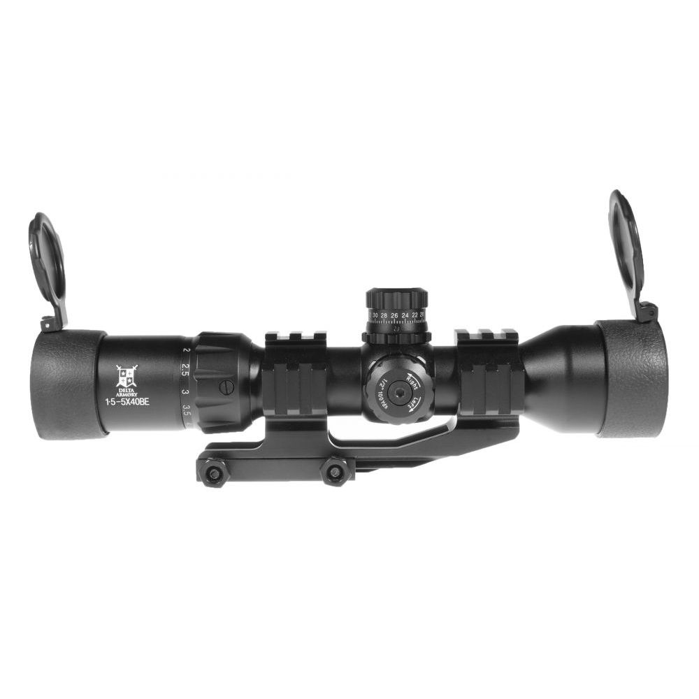 Optika 1,5-5x40BE s podsvíceným křížem (3 barvy) - Delta Armory 