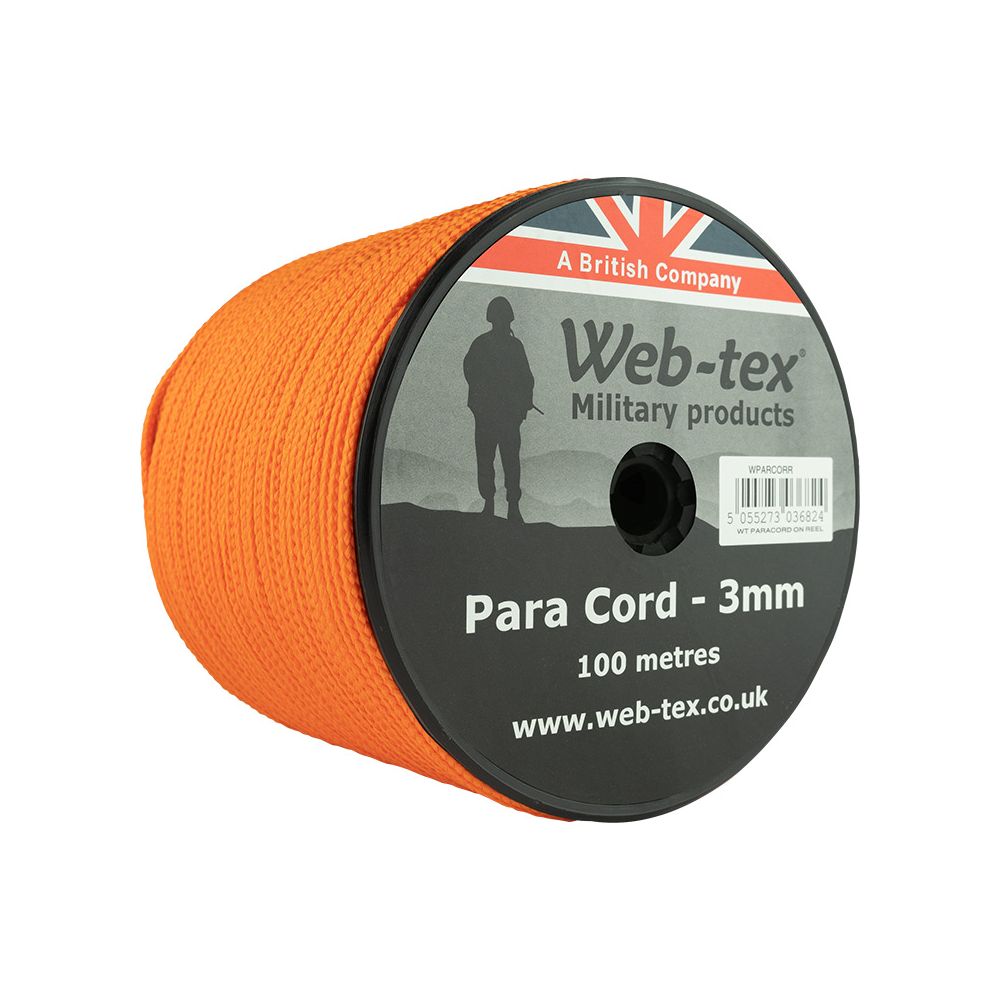 Paracordové lano - průměr 3mm - délka 100m - Web-tex