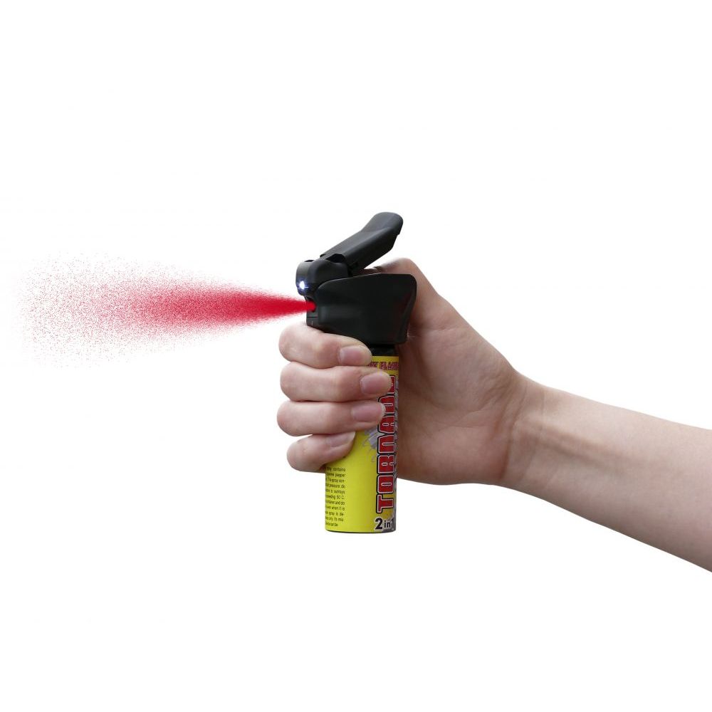 Pepřový sprej POLICE TORNADO se svítilnou (SFL-01-40) - 40ml - ESP