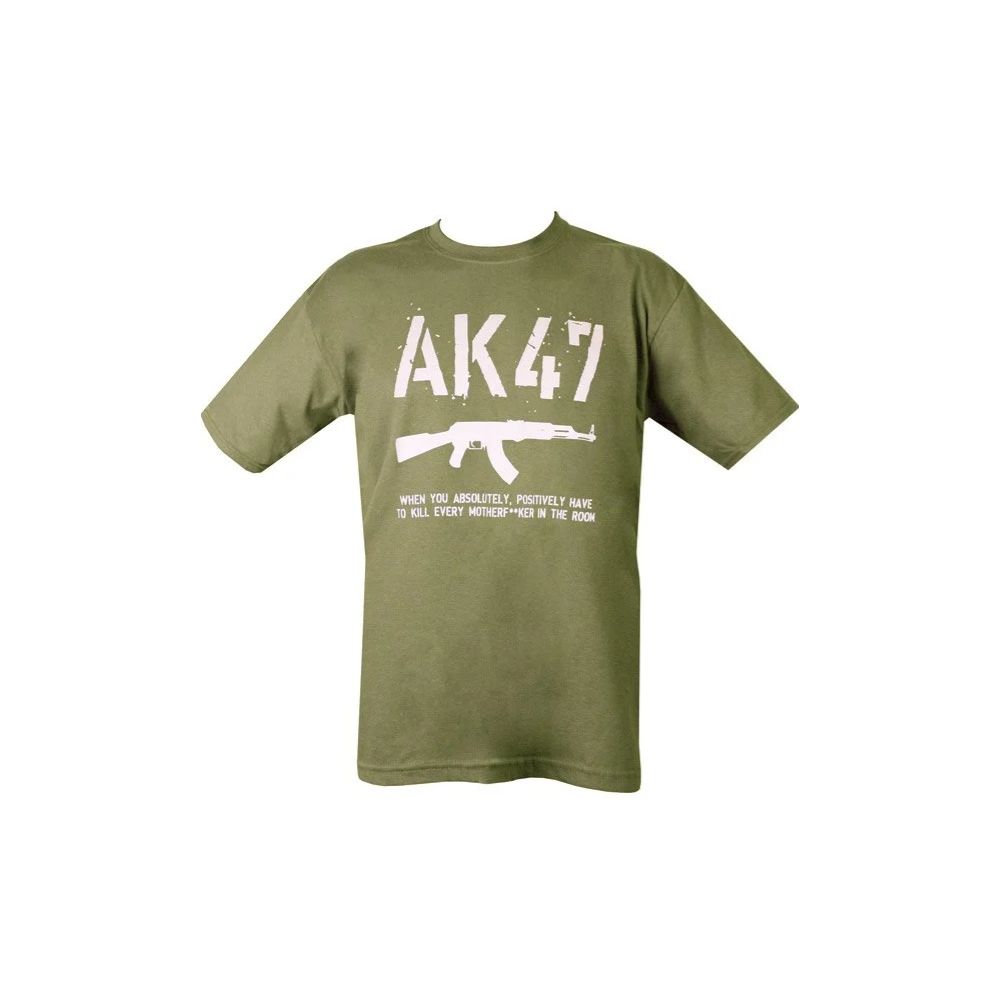 Tričko AK47 T-shirt - Olive Green - Kombat UK