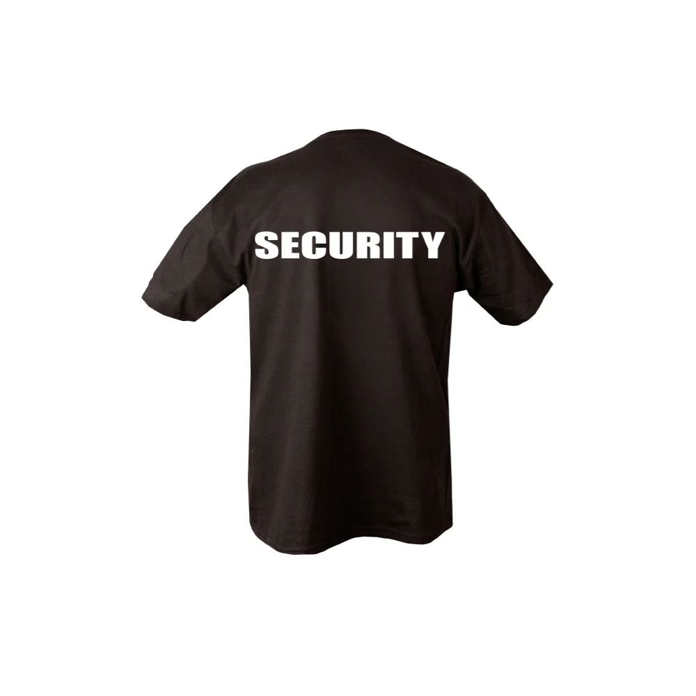 Tričko Security Double Print T-shirt - černé - Kombat UK