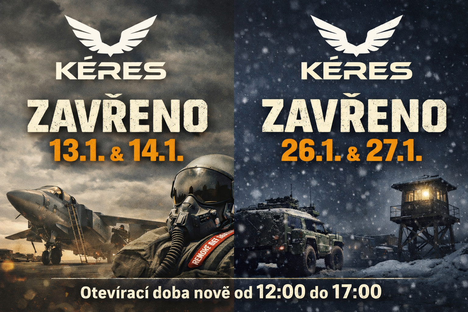 Lednová otevírací doba